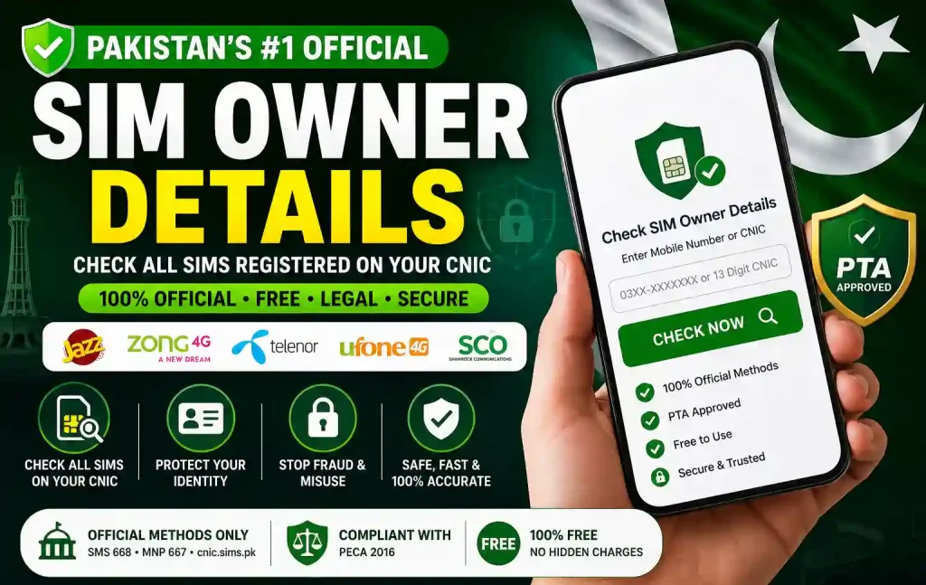 Sim Owner Details Pakistan